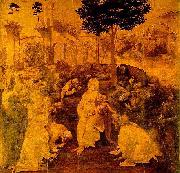 LEONARDO da Vinci The Adoration of the Magi oil painting